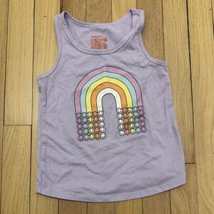 5/$25 Cat & Jack Lavender Rainbow Tank Top